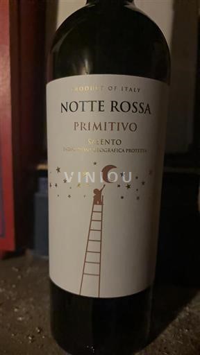 Apulien Susumaniello Salento Notte Rossa Primitivo Icke årgångsbetecknad