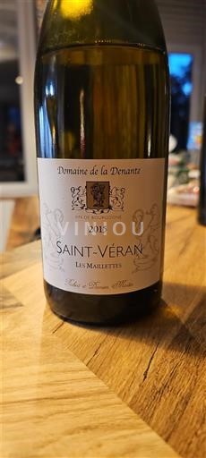 Burgundi Saint-Véran Domaine La Denante Les Maillettes 2015