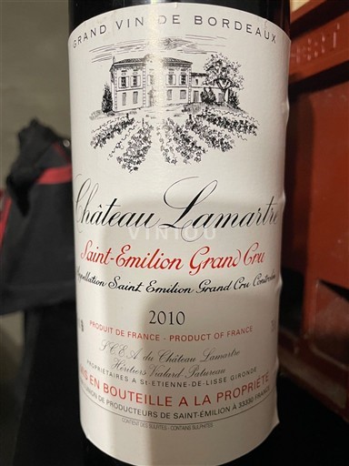 Bordeaux Saint-Émilion Grand Cru Grand Cru Château Lamartine 2010