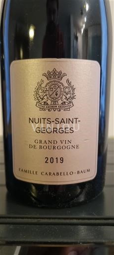 Bourgogne Nuits-Saint-Georges Famille Carabello-Baum 2019