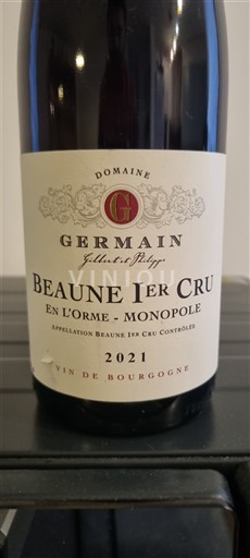 Borgogna Beaune Premier Cru Domaine Germain En l'Orme - Monopole 2021
