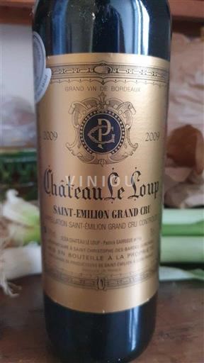 Bordeaux Saint-Émilion Grand Cru Grand Cru Château Le Loup 2009