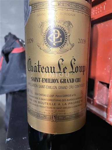 Bordeaux Saint-Émilion Grand Cru Grand Cru Château Le Loup 2009