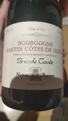 Bourgogne Không được chỉ định Nuiton-Beaunoy Grande 2017
