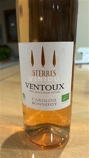 Rhônedalen Ventoux Caroline Bonnefoy Les 3 Terres Icke årgångsbetecknad