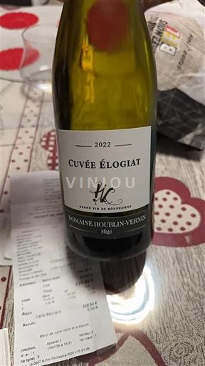 Burgundy Domaine Houblin-Vernin Élogiat 2022