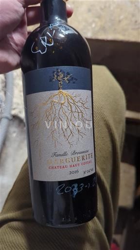 Bordeaux Saint-Estèphe Château Haut Coteau Famille Broussaud L'EGUERITE 2016