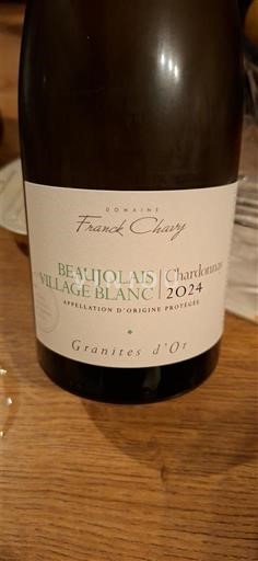 Beaujolais Beaujolais Villages Domaine Franck Chavy Granites d'Or 2024
