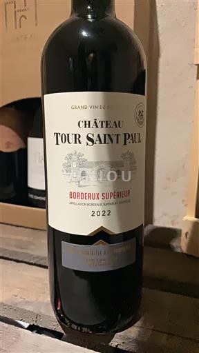 Bordeaux Bordeaux Supérieur Château Tour Saint Paul 2022