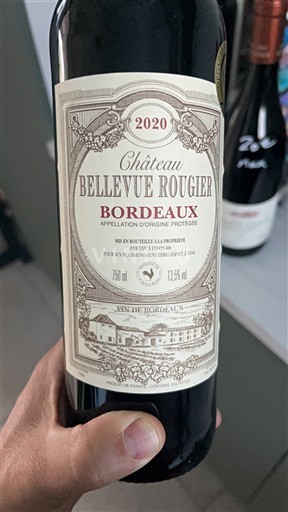 Bordeaux Château Bellevue Rougier 2020