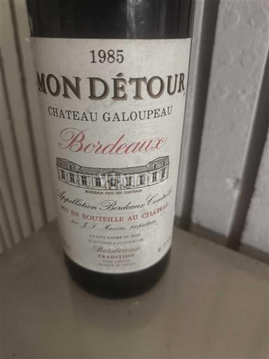 Bordeaux Château Galoupeau Mon Détour 1985