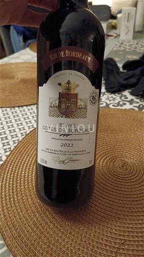 Bordeaux Blaye-Côtes-de-Bordeaux Vieux Bordeaux 2022