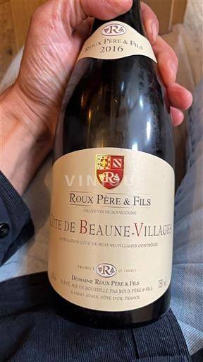 Burgundy Côte de Beaune Villages Domaine Roux Père & Fils 2016