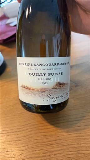 Burgundia Pouilly-fuissé Domaine Sangouard-Guyot Terroirs 2023