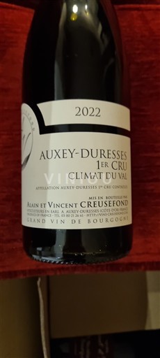 Bourgogne Ikke specificeret Premier Cru Alain et Vincent Creusefond Climat du Val 2022