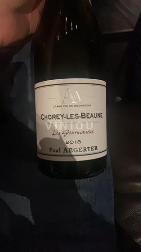 Burgundi Chorey-lès-Beaune Paul Aegerter Les Gourmandes 2018