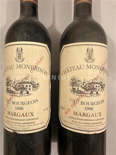 Bordeaux Margaux Château Monbrison 1996