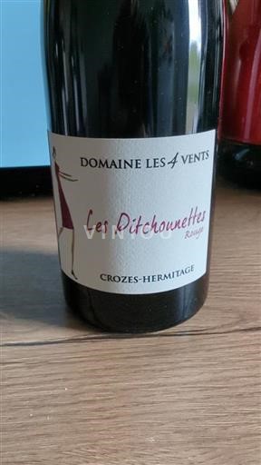 Rhônen laakso Crozes-Hermitage Domaine Les 4 Vents Les Pitchounettes 2023