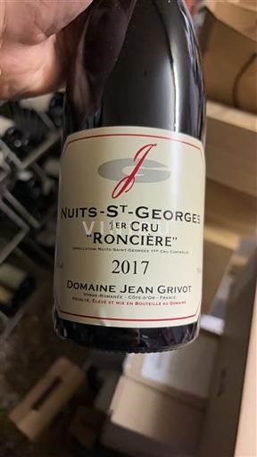 Bourgogne Nuits-saint-georges Premier Cru Domaine Jean Grivot Roncière 2017