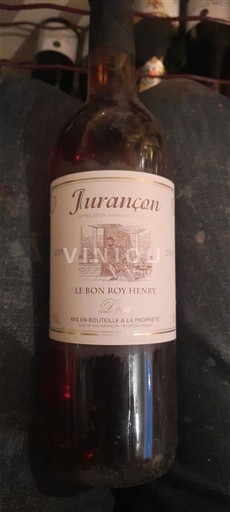 Sydväst Jurançon Le Bon Roy Henry 2003
