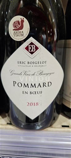 Borgogna Pommard Eric Boigelot En Boeuf 2018