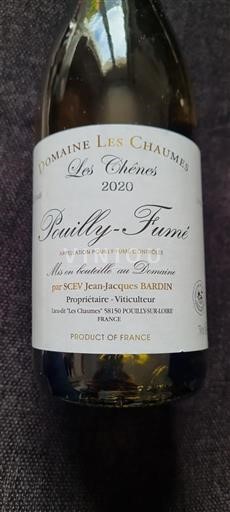 Valle del Loira Pouilly-fumé Domaine Les Chaumes Les Chênes 2020