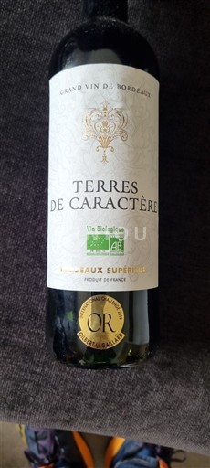 Bordeaux Bordeaux Supérieur Terres de Caractère Không niên vụ