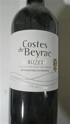 Sydvestfrankrig Buzet Costes de Beyrac 2016