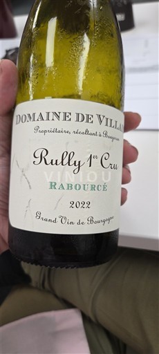 Burgundi Rully Premier Cru Domaine Villaine Rabourcé 2022