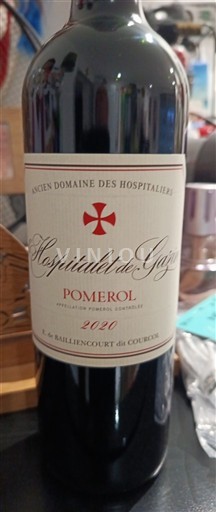 Bordeaux Pomerol Hospitalet de Gazin 2020