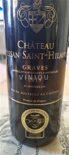 Bordeaux Graves Château Tessan Saint-Hilaire 2018