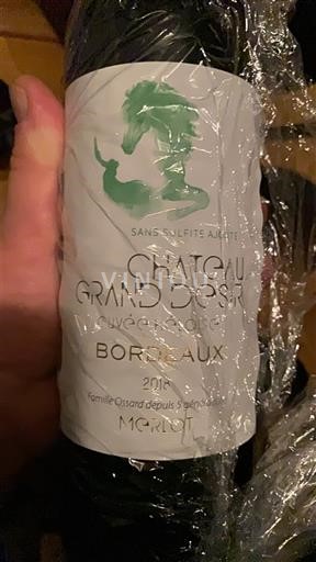 Bordeaux Château Grand Désir La du Cheval 2018