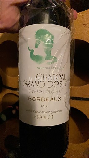 Bordeaux Château Grand Désir Héloïse 2018