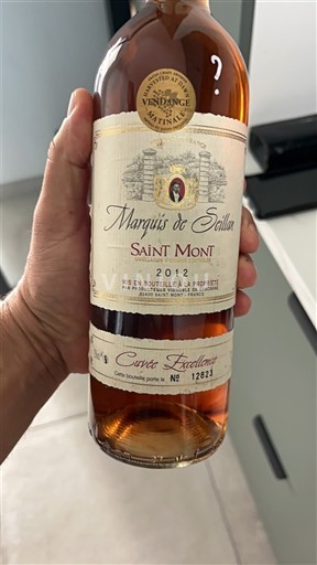 Lounais-Ranska Saint-Mont Marquis de Sailhan Excellence 2012