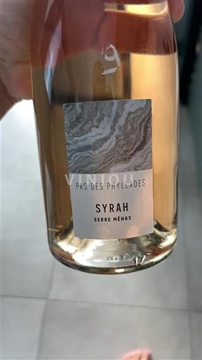 Linguadoca e Rossiglione Paese d'Oc Pas des Phyllades Syrah Serre Méhas 2023