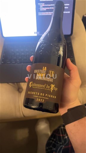 Thung lũng Rhône Châteauneuf-du-pape La Bastide Saint Dominique Secrets de pignan 2022