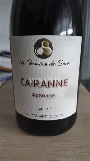 Rona dolina Cairanne Les Chemins de Sève Apanage 2017