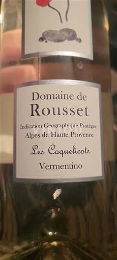 Alpy a Rhonské oblasti Alpilles Domaine Rousset Les Coquelicots 2022