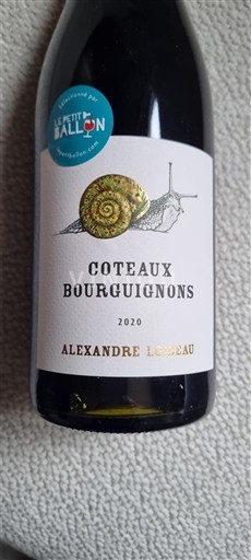 Borgoña Coteaux de Borgoña Alexandre Légerau 2020
