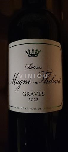 Bordeaux Graves Château Magni-Thibaut 2022