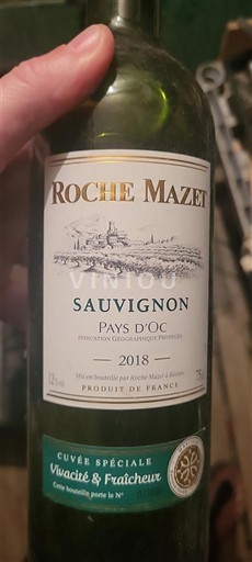 Languedoc-Roussillon Pays d'Oc Roche Mazet Vivacité & Fraîcheur 2018