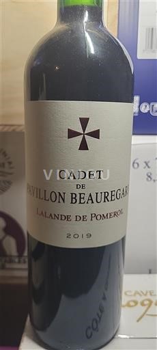 Bordeaux Lalande-de-pomerol Pavillon Beauregard Cadet de Pavillon Beauregard 2019