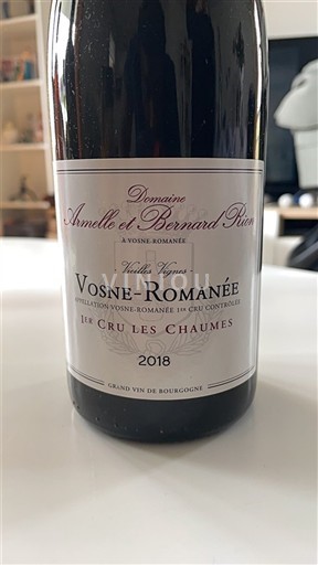 Bourgondië Niet gespecificeerd Premier Cru Domaine Armelle et Bernard Rion Vieilles Vignes 1er Cru Les Chaumes 2018