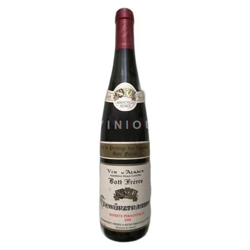 Alsace Gewurztraminer Bott Frères Réserve Personnelle 1999