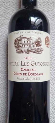 Bordeaux Côtes-de-Bordeaux Château Les Guyonnets 2011
