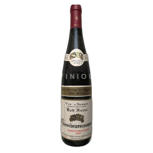 Alsace Gewurztraminer Bott Frères Réserve Personnelle 2000