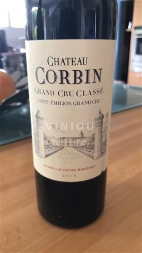 Bordeaux Saint-Émilion Grand Cru Grand Cru Classé Château Corbin 2010