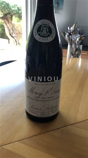 Burgundi Morey-Saint-Denis Premier Cru Louis Latour Clos des Ormes 2003