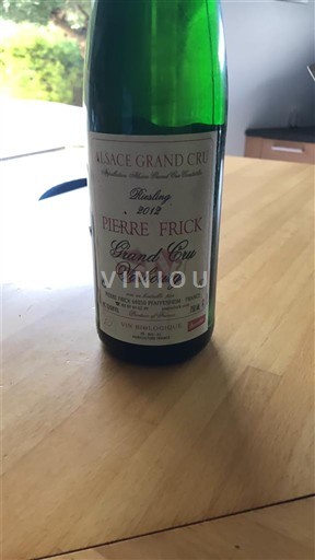 Alsace Riesling Grand Cru Pierre Frick Vorbourg 2012