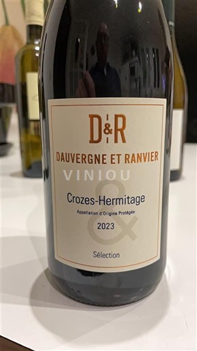 Rhônen laakso Crozes-Hermitage Dauvergne et Ranvier Sélection 2023